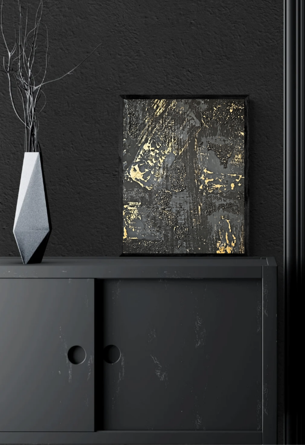 The Texture Trilogy - Gold Canvas